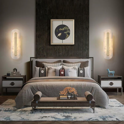 Kristy Alabaster Rounded Wall Lamp