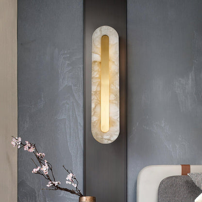 Kristy Alabaster Rounded Wall Lamp