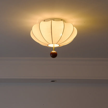 Willow Ceiling Light Marceline Wood & Fabric