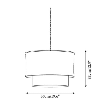 Nuvai Natural Linen Pendant Light
