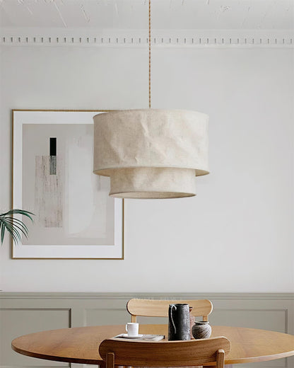 Nuvai Natural Linen Pendant Light