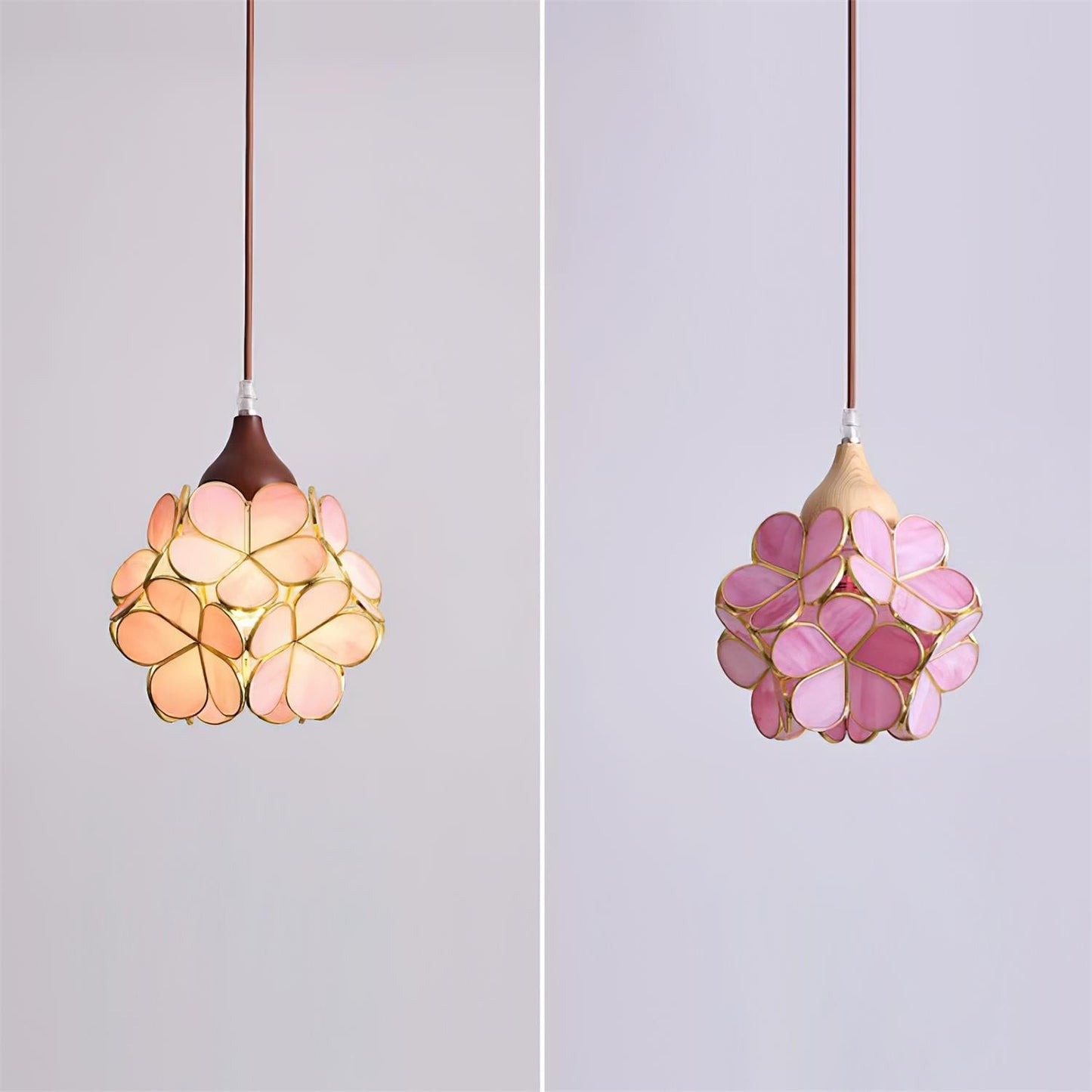 Velina Pink Petal Pendant Light
