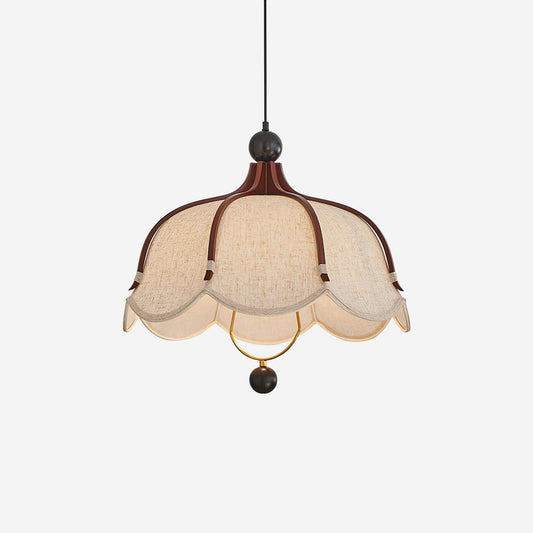 Lampada a sospensione in tessuto vintage Feyno