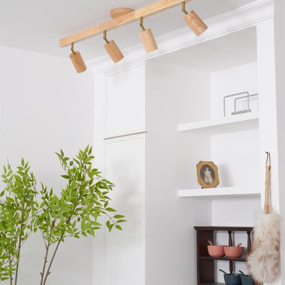 Veril Track Lighting Spotlight Wood