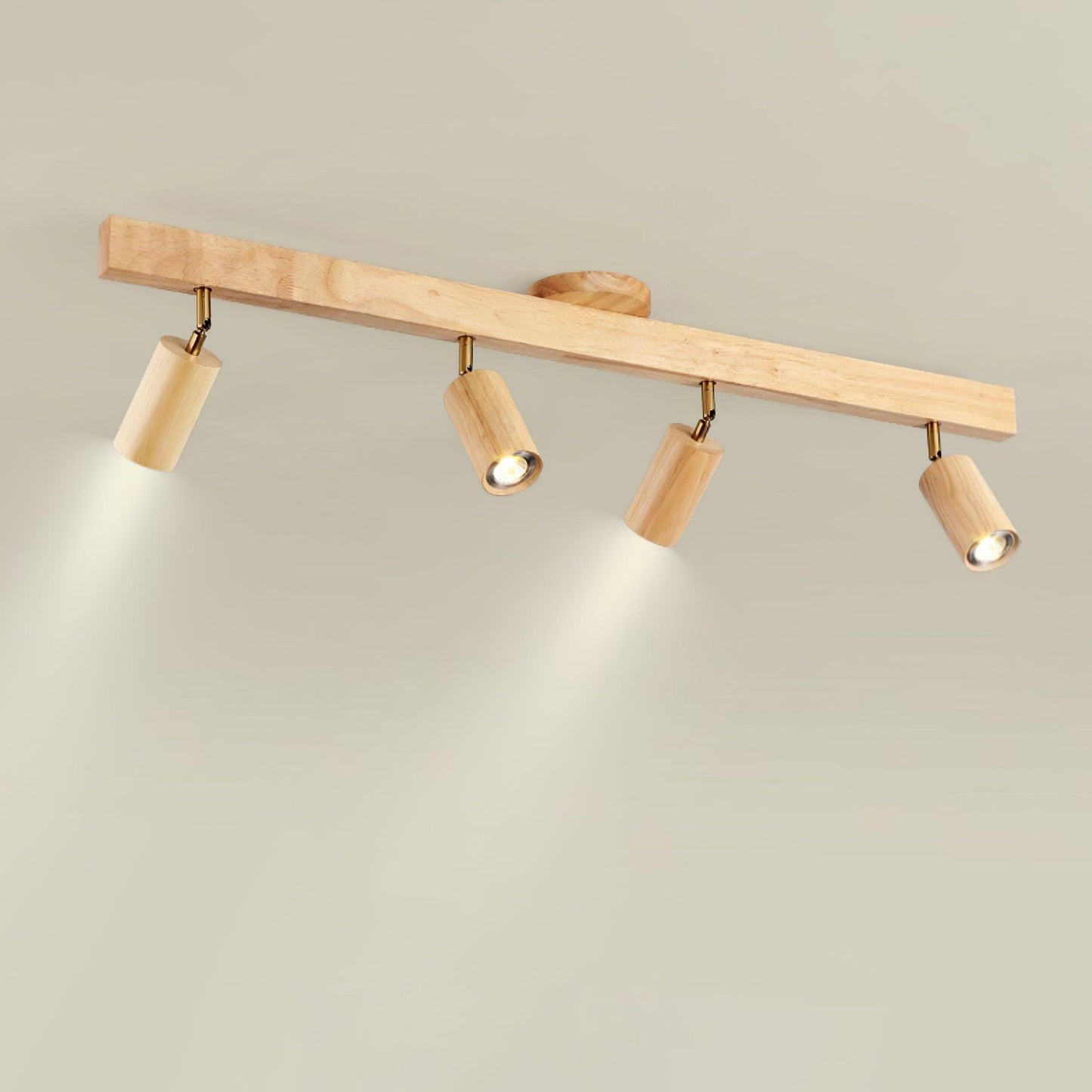Veril Track Lighting Spotlight Wood