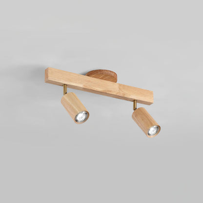 Veril Track Lighting Spotlight Wood