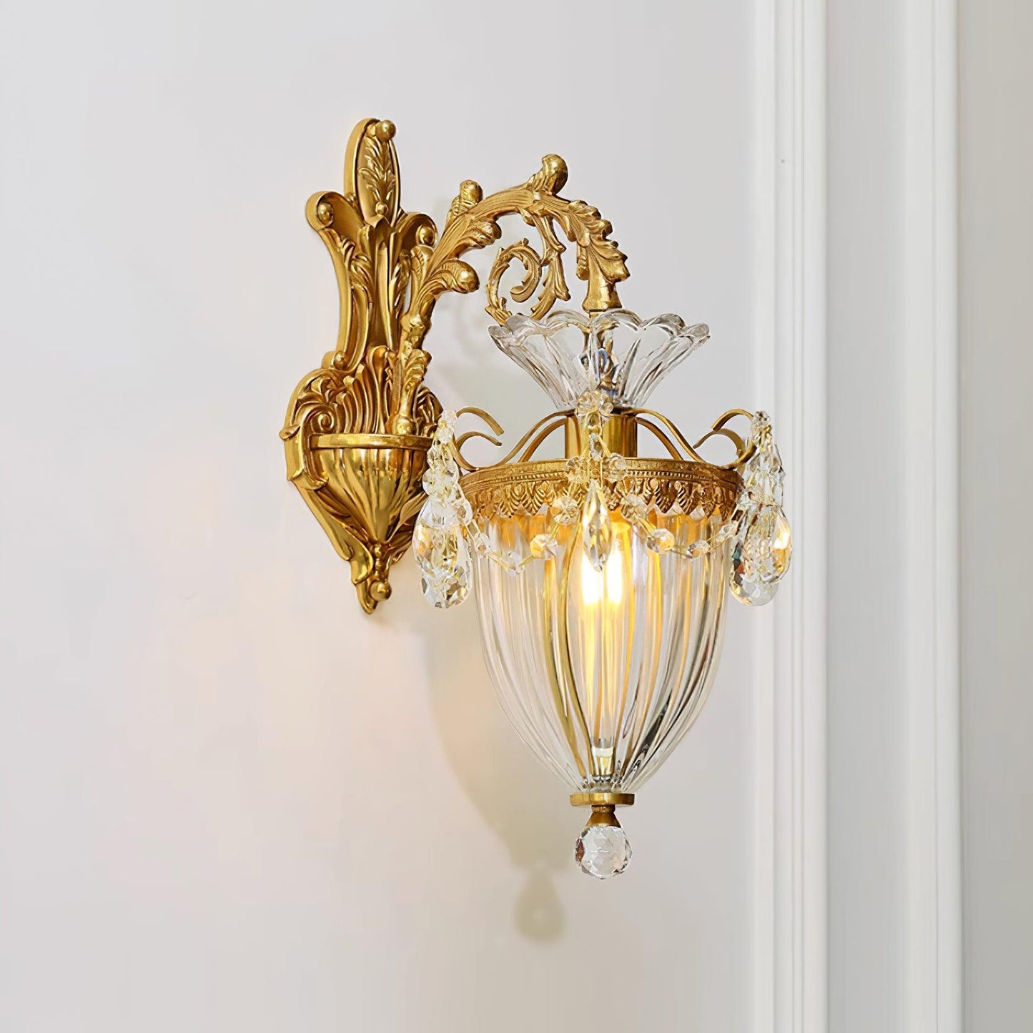 Elosia Gold Double Wall Lamp