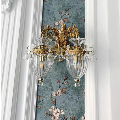 Elosia Gold Double Wall Lamp