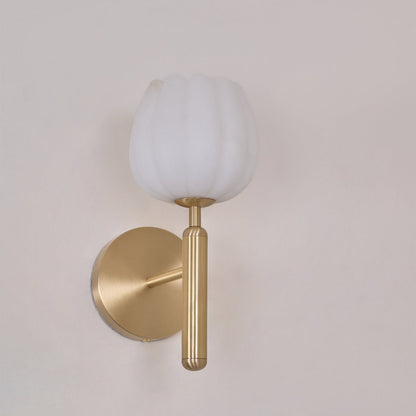 Valentina Alabaster Flowers  Wall Lamp