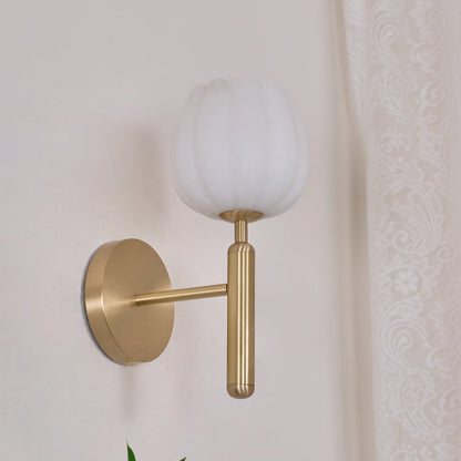Valentina Alabaster Flowers  Wall Lamp
