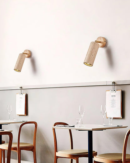 Travion Adjustable Travertine Wall Sconce