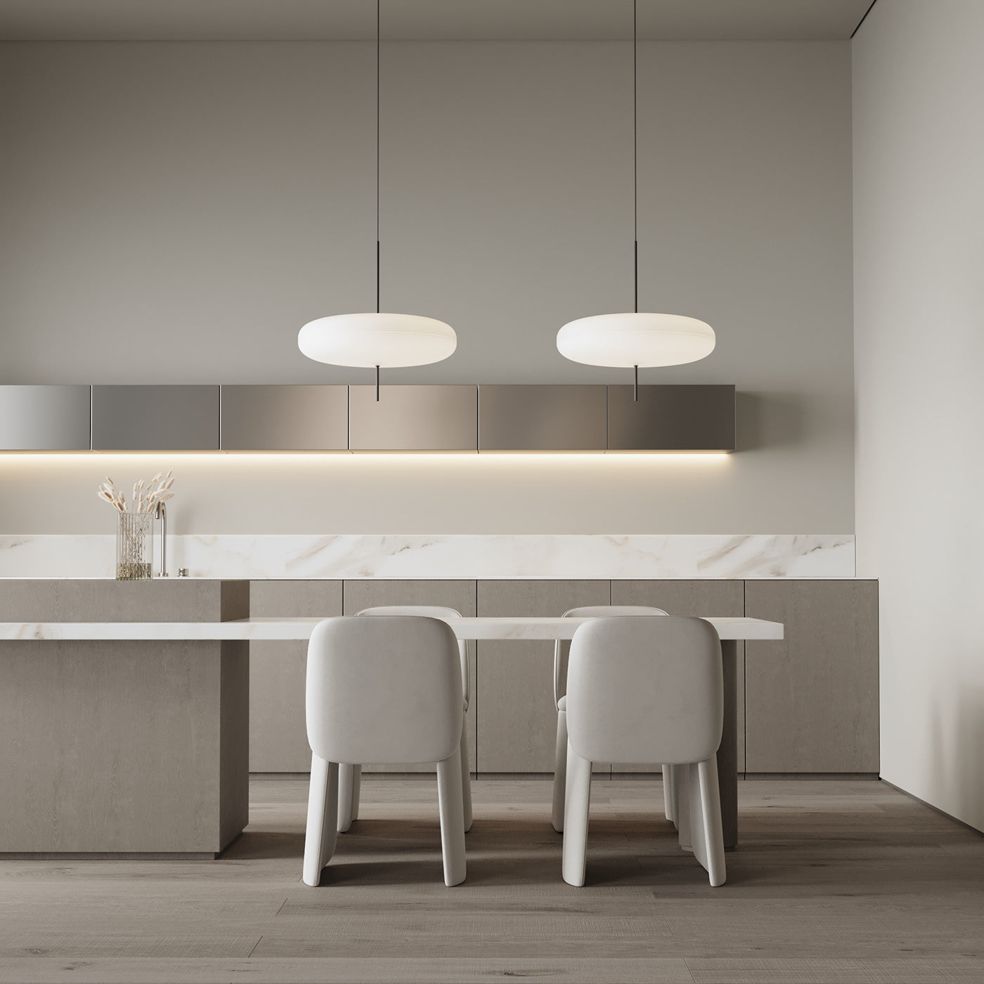 Quor Nordic Modern Oval Single Pendant Light