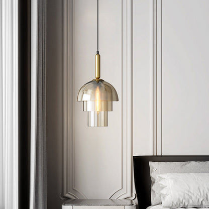 Valentina Modern Metal Glass Pendant Light Living Room Bedroom