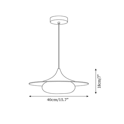 Ovelis Wooden Canopy Pendant Light