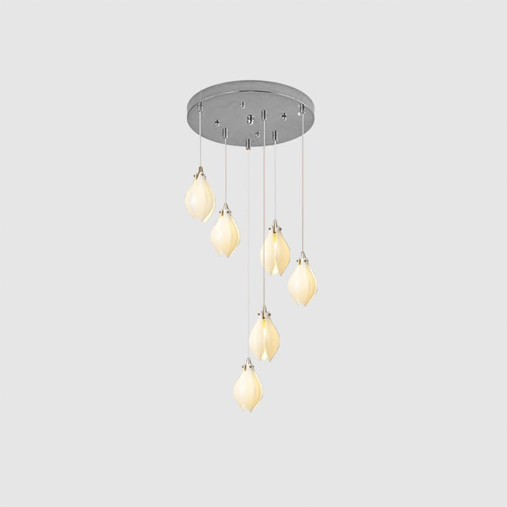 Suspension en métal et céramique Olivia, pour salon ou chambre