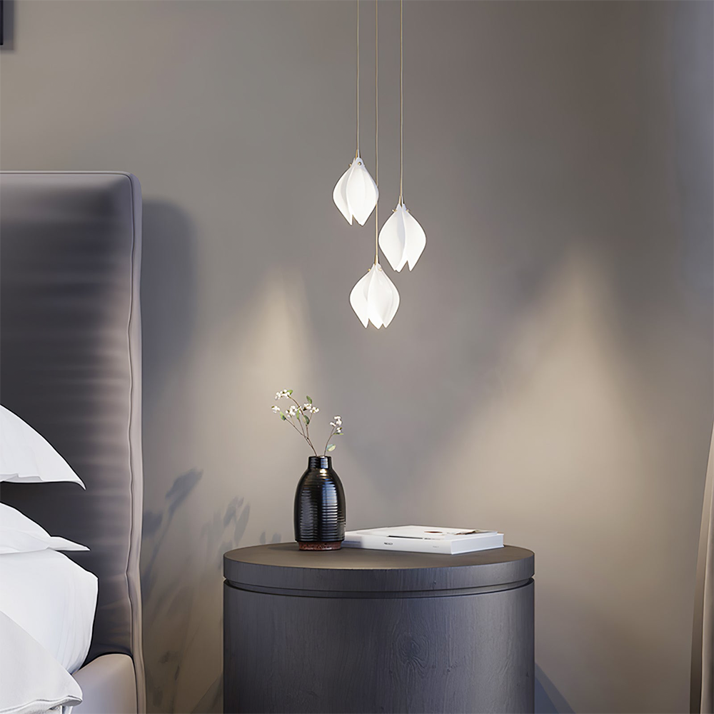 Suspension en métal et céramique Olivia, pour salon ou chambre