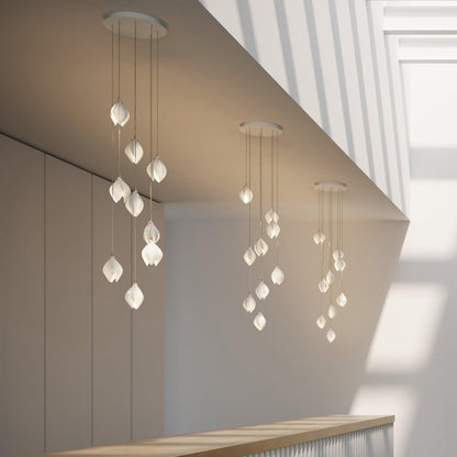 Suspension en métal et céramique Olivia, pour salon ou chambre