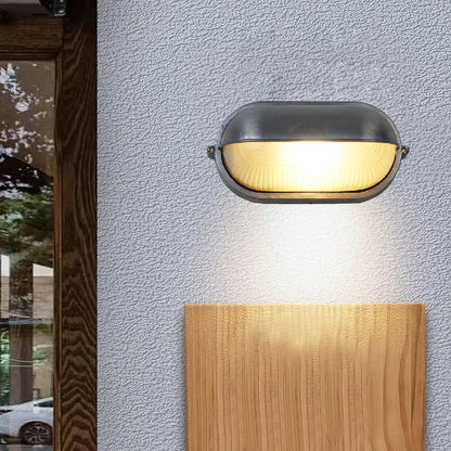 Vorn Modern Round/Ellipse Outdoor Waterproof Wall Lamp. 2 Colors