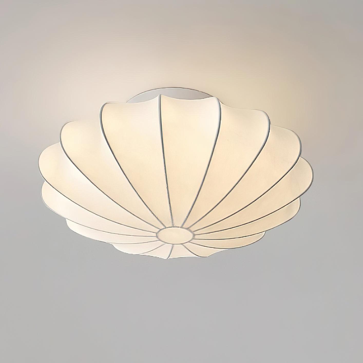Plafonnier Blan Simplicité Coquillage