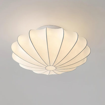 Plafonnier Blan Simplicité Coquillage