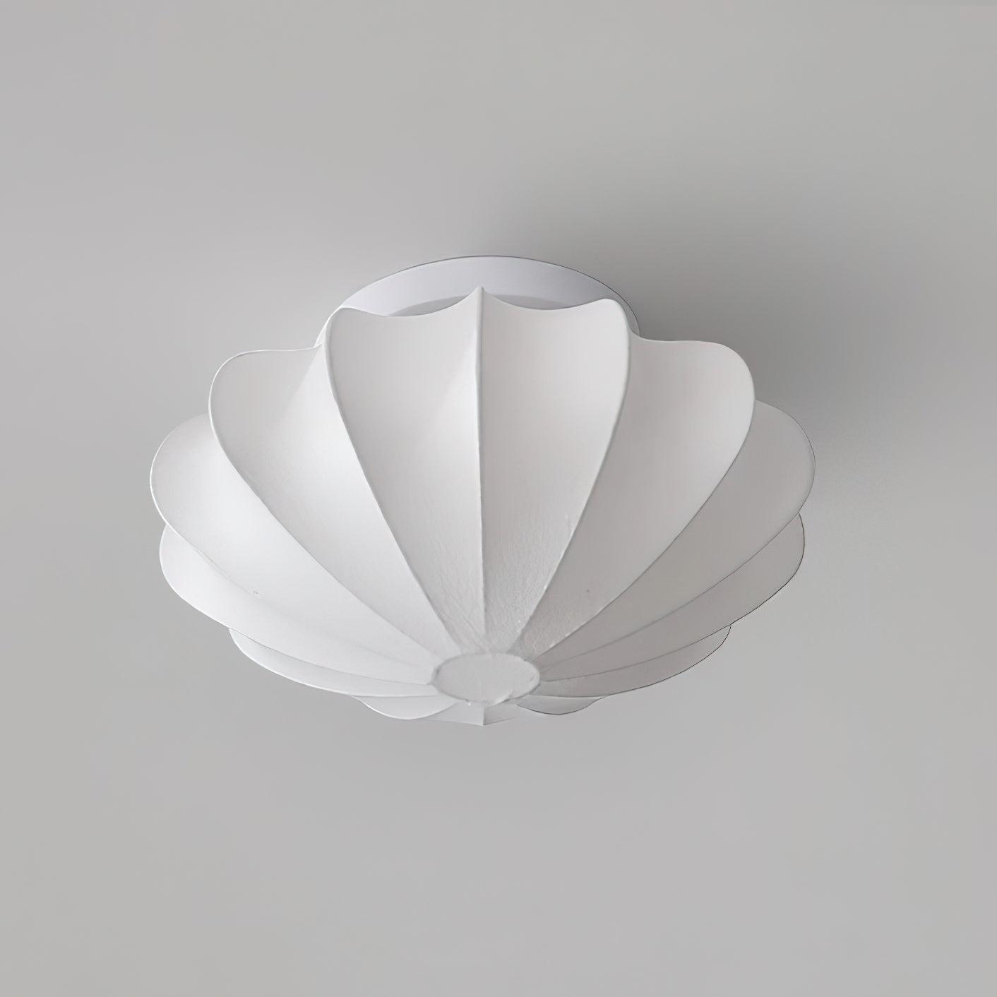 Plafonnier Blan Simplicité Coquillage