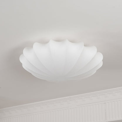 Plafonnier Blan Simplicité Coquillage