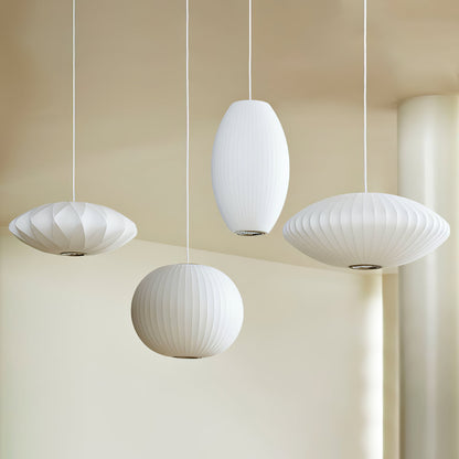 Etrio Pendant Light Bubble Mulberry Silk