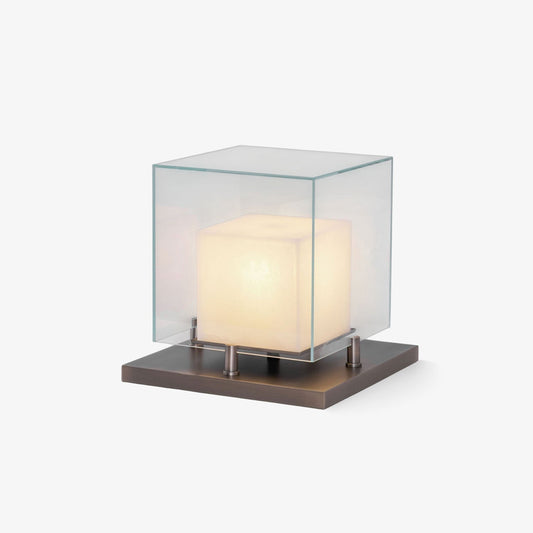 Lampada da tavolo Cubo in alabastro