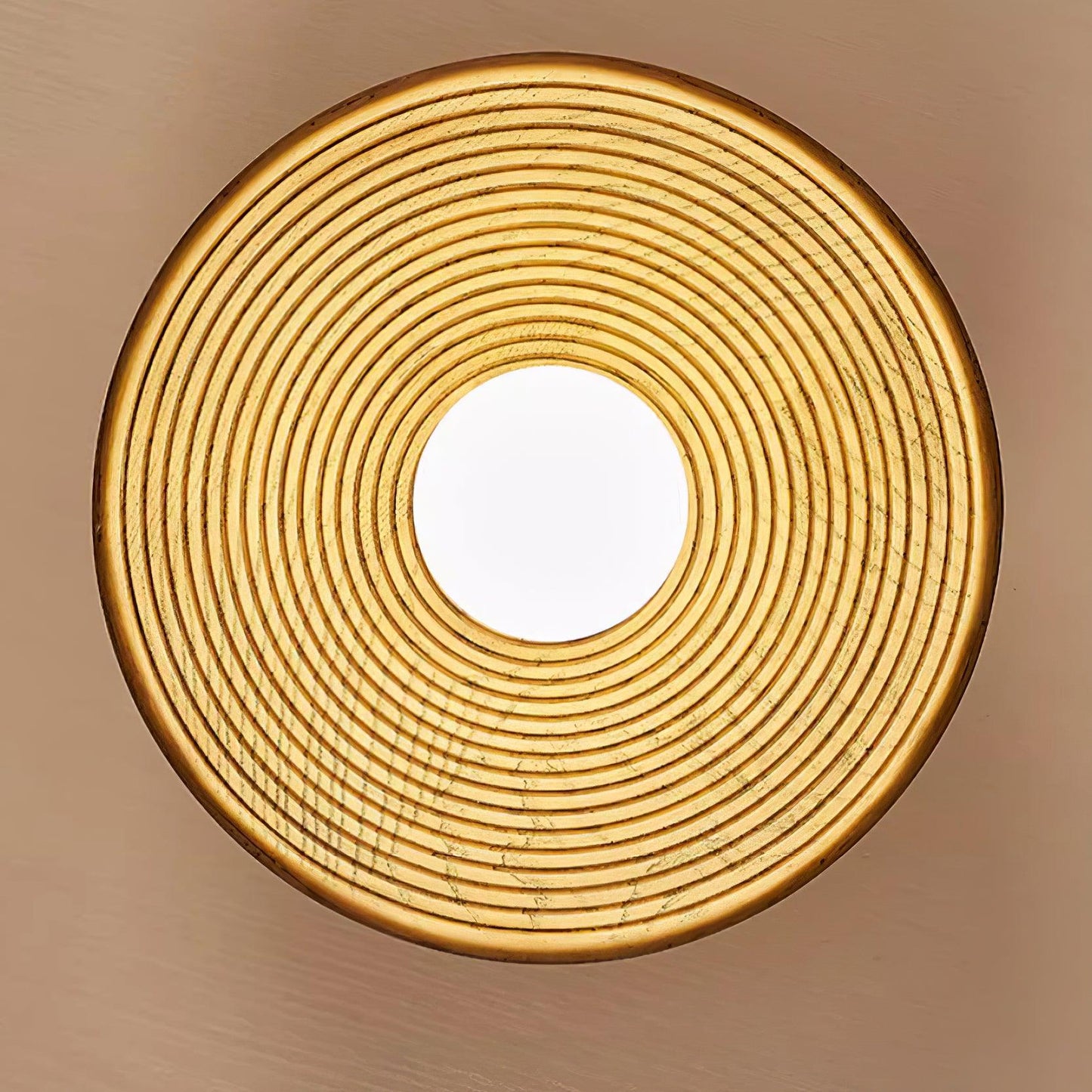 Orvian Wooden Flush Mount Ceiling Light with Round Globe
