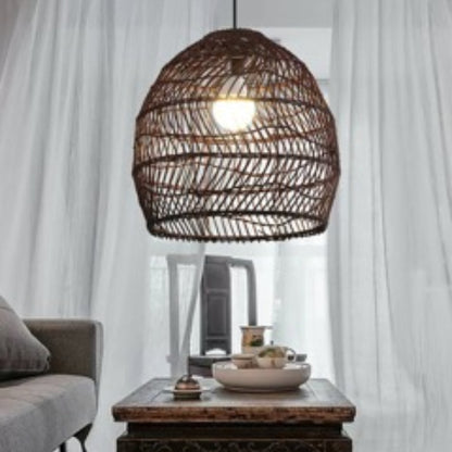 Muto Design Retro LED Hanglamp Zwart/Hout Hout Slaapkamer/Woonkamer/Studeerkamer/Hal