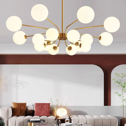 Valentina Lustre LED moderne Chrome/Or Salon/Chambre