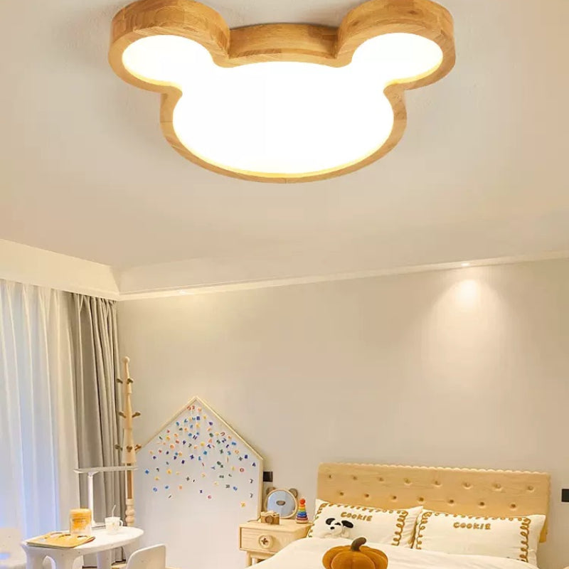Aria moderne Unterputz-Deckenleuchte aus Holz für Wohnzimmer/Schlafzimmer