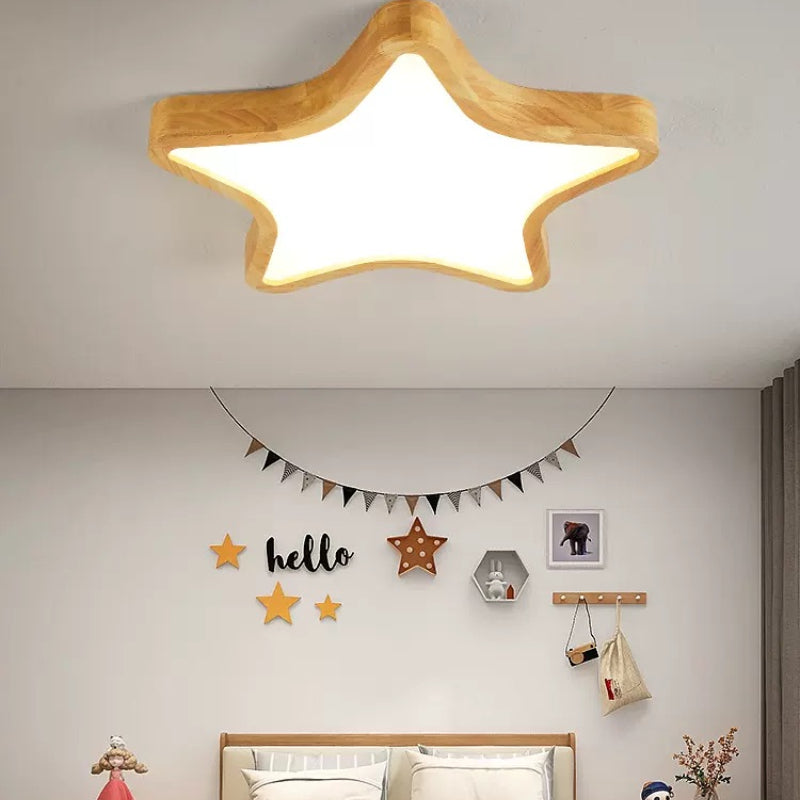 Aria moderne Unterputz-Deckenleuchte aus Holz für Wohnzimmer/Schlafzimmer