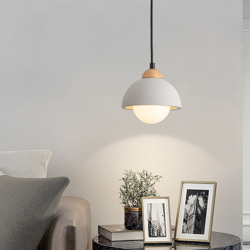 Muto moderne Pendelleuchte, Zementweiß, für Schlafzimmer/Kücheninsel