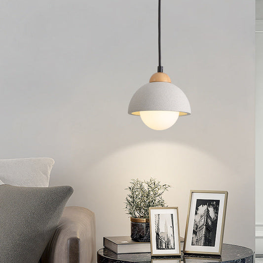 Muto moderne Pendelleuchte, Zementweiß, für Schlafzimmer/Kücheninsel