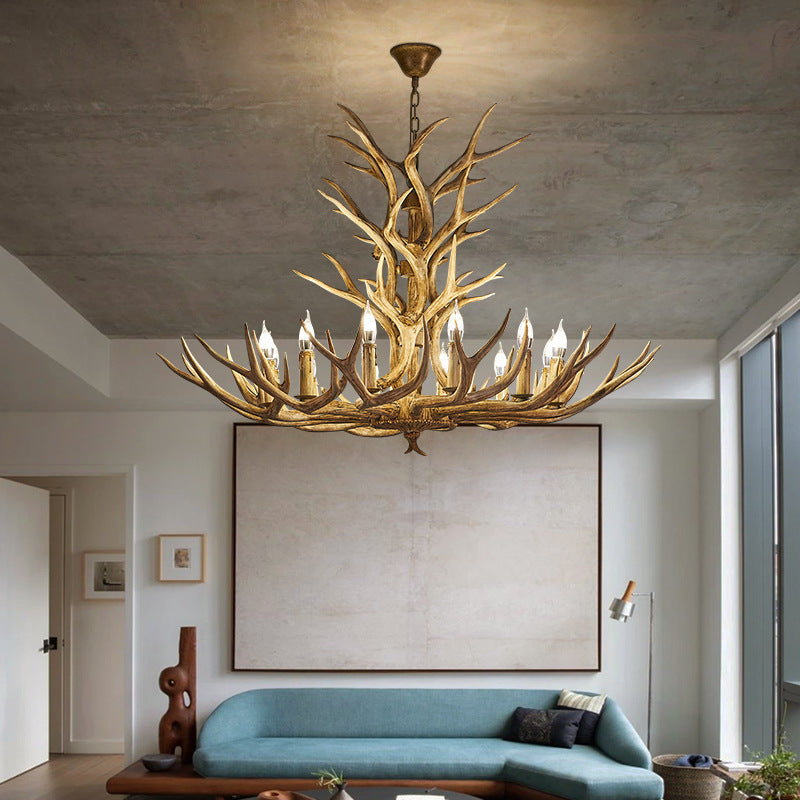 Silva Rétro LED Suspension Bois Métal Bar/Salle à manger/Salon