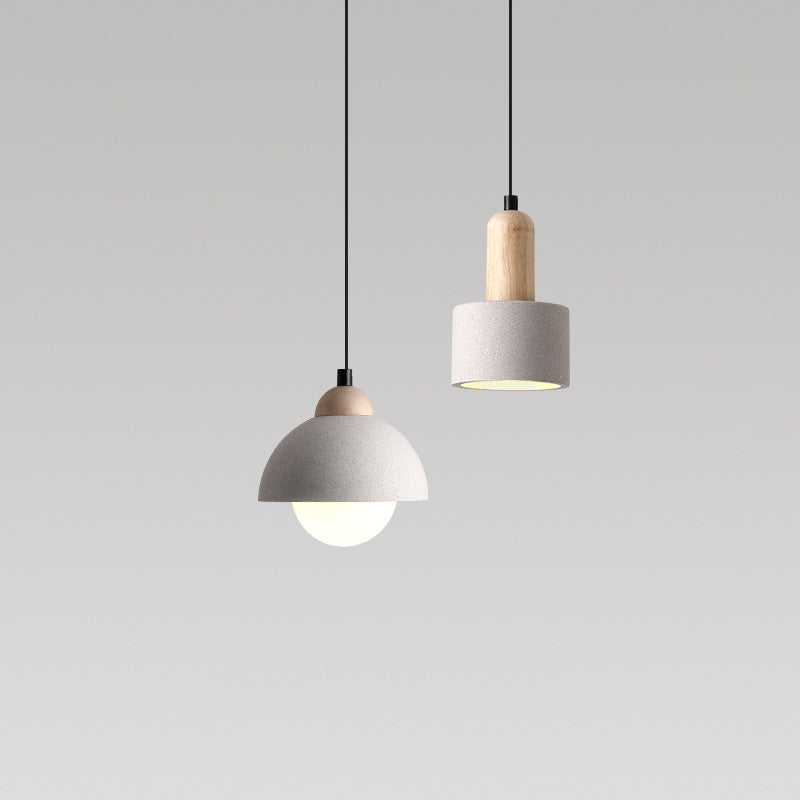Muto moderne Pendelleuchte, Zementweiß, für Schlafzimmer/Kücheninsel