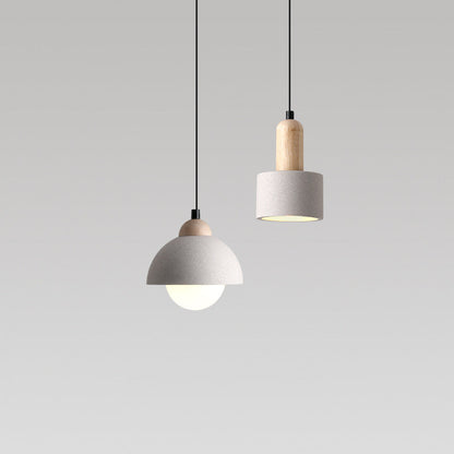 Muto moderne Pendelleuchte, Zementweiß, für Schlafzimmer/Kücheninsel