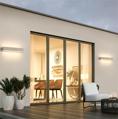 Fyra LED Outdoor Wall Lamp, Black & White