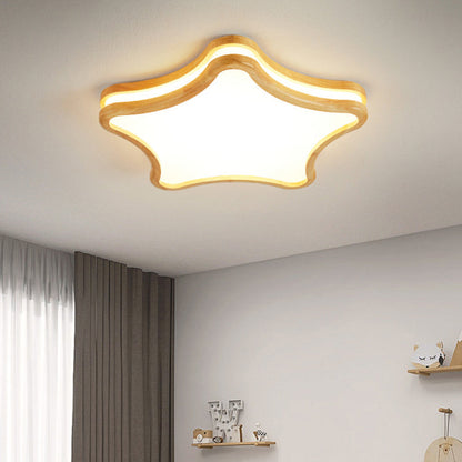 Aria moderne Unterputz-Deckenleuchte aus Holz für Wohnzimmer/Schlafzimmer