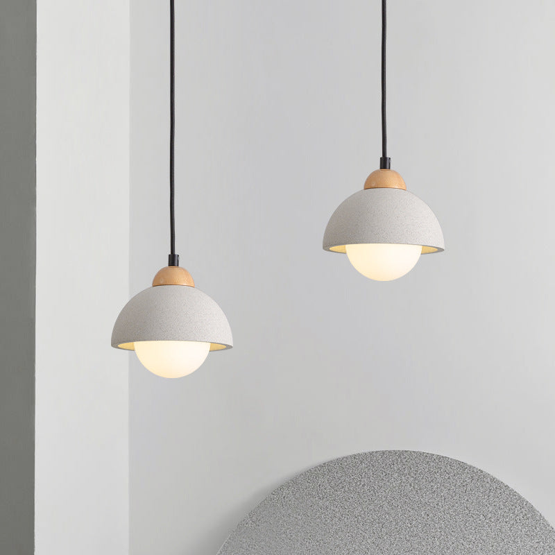 Muto moderne Pendelleuchte, Zementweiß, für Schlafzimmer/Kücheninsel