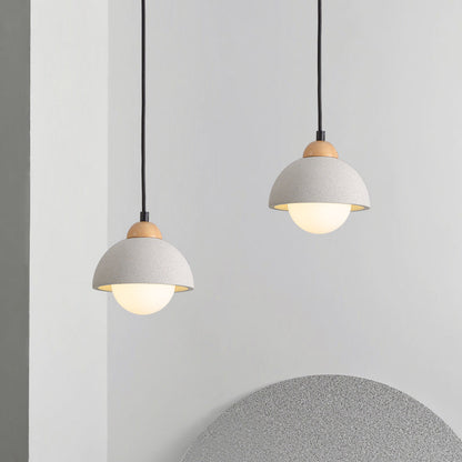 Muto moderne Pendelleuchte, Zementweiß, für Schlafzimmer/Kücheninsel