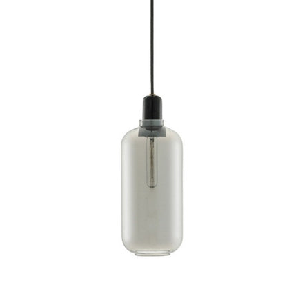 Valentina Designer Cylinder Pendant Light, Marble & Glass