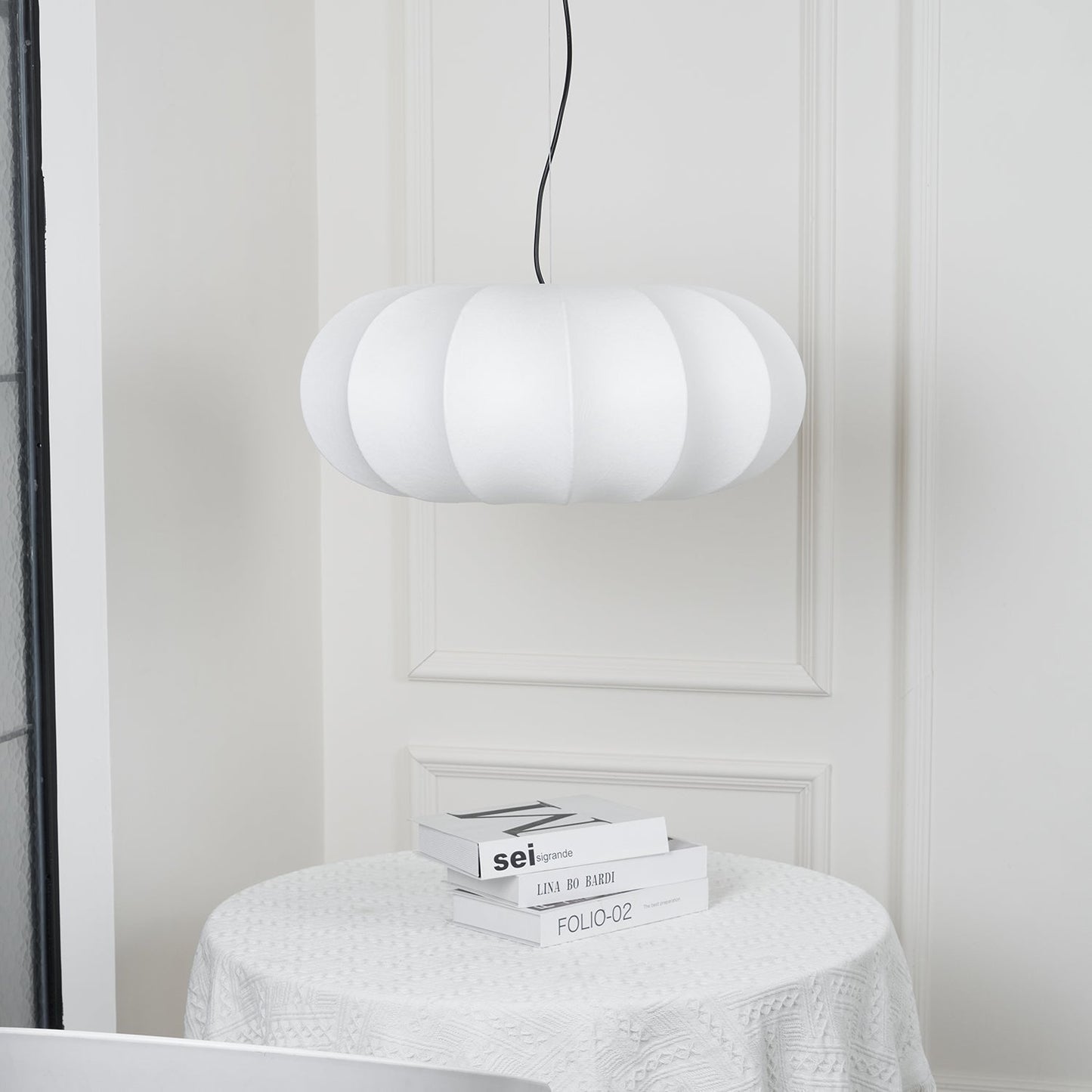 Kiyo Pumpkin Pendant Light Silk