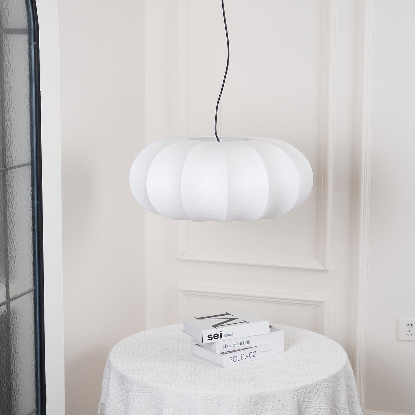 Kiyo Pumpkin Pendant Light Silk
