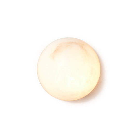 Kristy minimalistische ronde albasten wandlamp