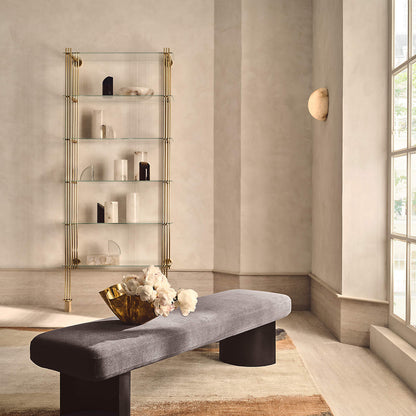 Grex Minimalist Round Alabaster Wall Lamp