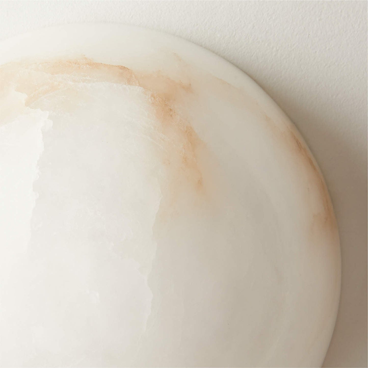 Grex Minimalist Round Alabaster Wall Lamp