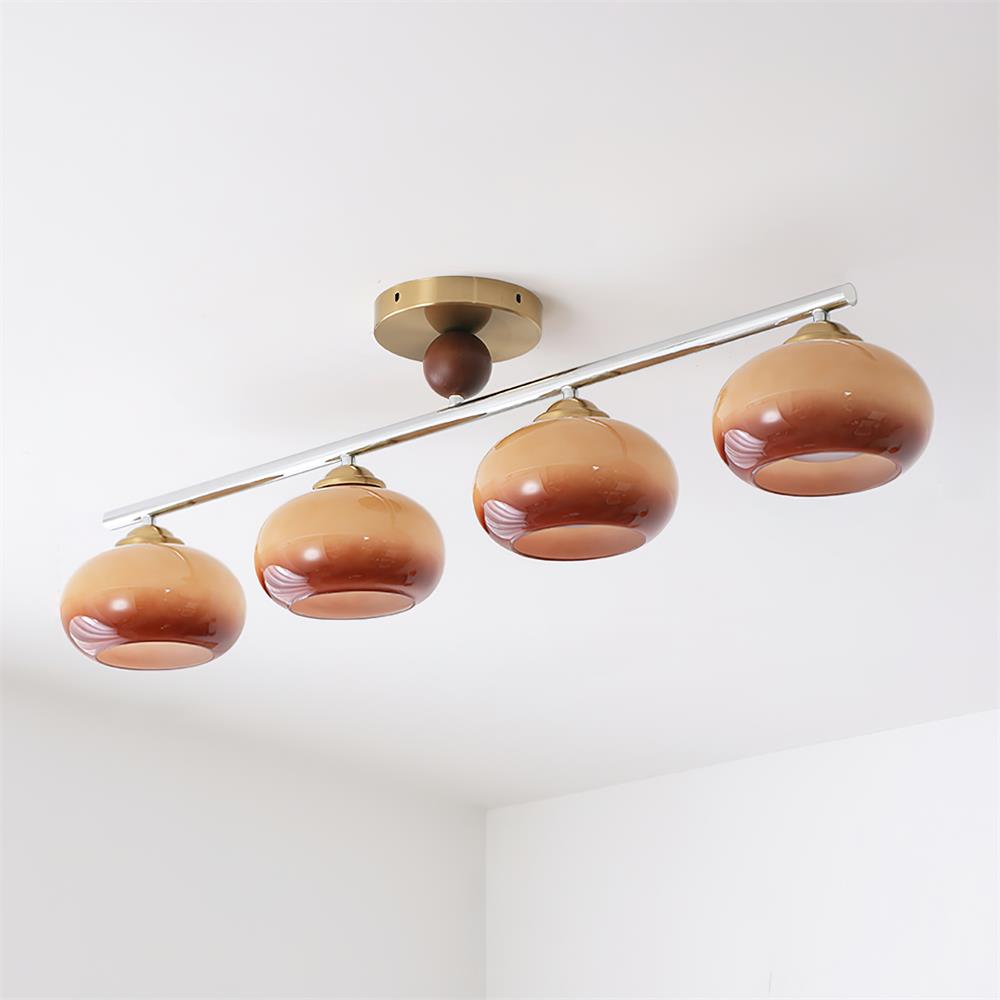 Plafonnier en verre moderne Charlotte