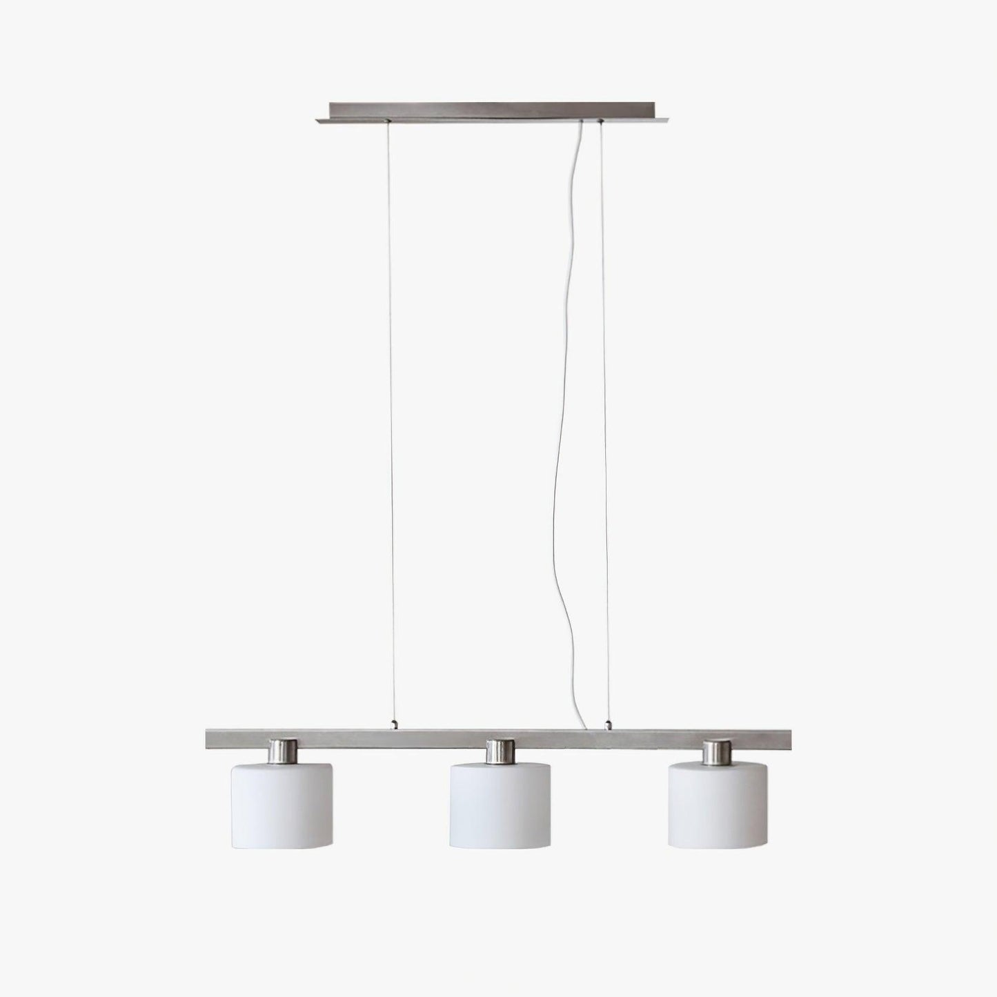 Arisha White Cluster Pendant Light, 3 Heads, Metal/Glass